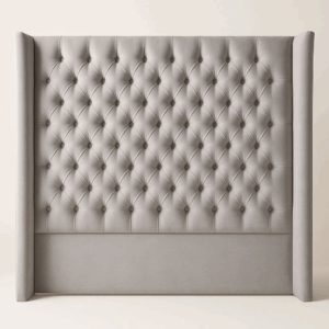 Nto Deep button headboard With wings